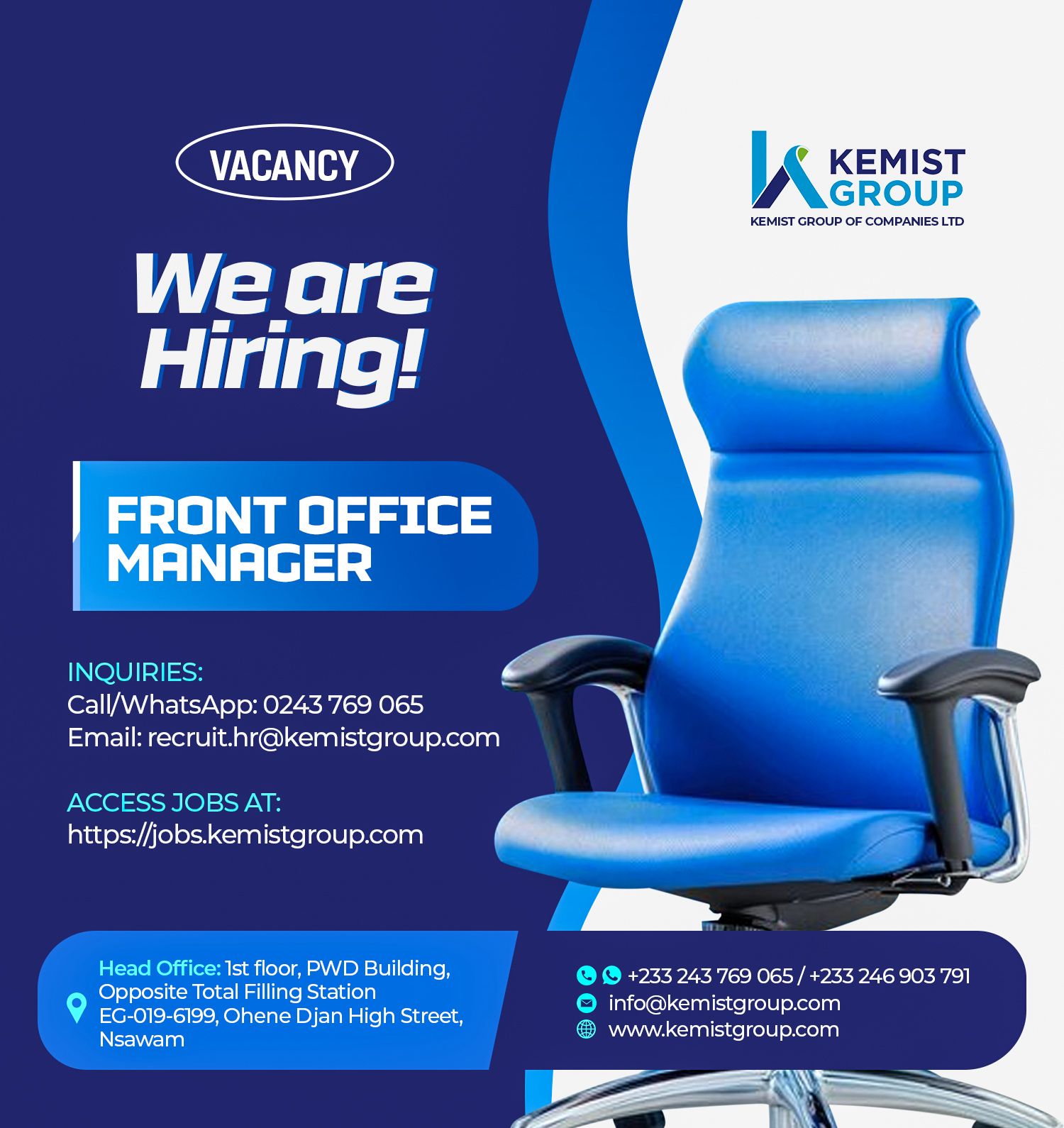 We are Hiring!!!kemist group